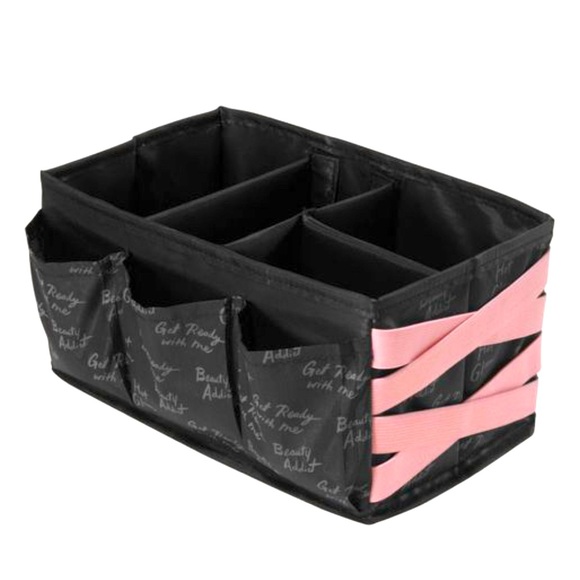 Avon Black and Pink Makeup Organizer